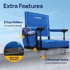 VIVOHOME Stadium Seat with Back Support and Cushion, Portable Bleacher