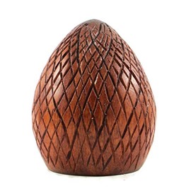Brave Wings Hand Carved Wooden - Dragon Egg - Wood Ornament Sculpture Figurine Statue Unique Table Decoration Home Decor Gift for Christmas - 1689