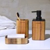 Lunavita Bathroom Accessories Set 3 Piece Bath Ensemble Includes Soap