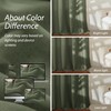 RYB HOME Green Linen Sheer Curtains 102 inches Long, Thick