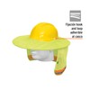 Truper PROCA-V, Protector Solar Plegable para Casco Color Verde con