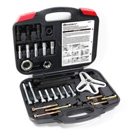 Powerbuilt Harmonic Balancer Puller and Installer Tool Set, Install and Remove Kit, Cars and Light Trucks, Storage Case - 648637