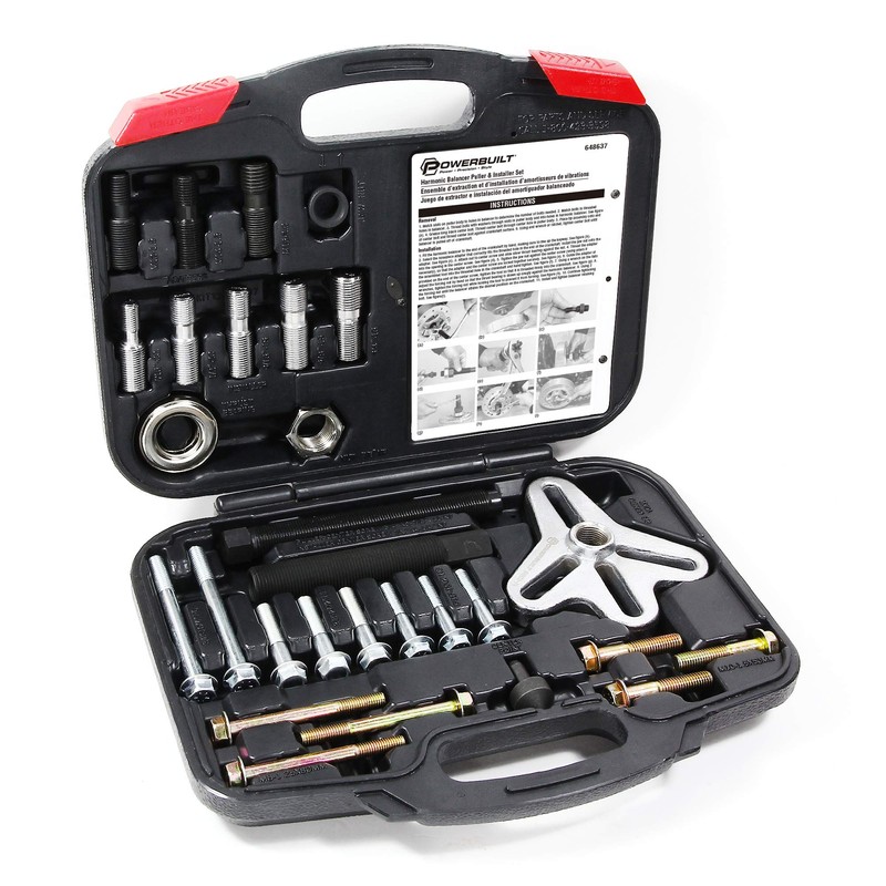 Powerbuilt Harmonic Balancer Puller and Installer Tool Set, Install and
