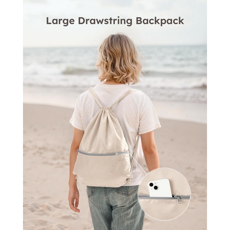4 Set Compression Packing Cubes for Travel, Bonus Versatile Drawstring