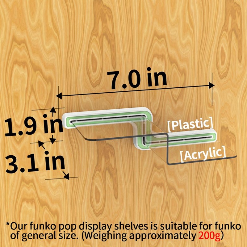 YODAR 5 Pack Clear Acrylic Organizers Shelves for Funko Pop