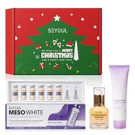 Combo de Cuidado Esencial SEYOUL | Sérum Iluminador Meso White, Mascarilla Reafirmante y Ampolla Solar | Rutina facial iluminadora y reafirmante