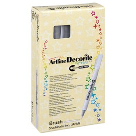 artline 94012 Decorative Brush Tip Marker, Black