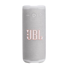 JBL Grip Compact Bluetooth Speaker, JBL Pro Sound with AI Sound Boost, IP68 Waterproof and Dustproof, Ambient Light, Up to 14 Hours Playback, Auracast Multi-Speaker, JBL Portable App, White
