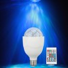 Disco Ball Lamp Bulb E27 Sound Activated Remote Control RGB