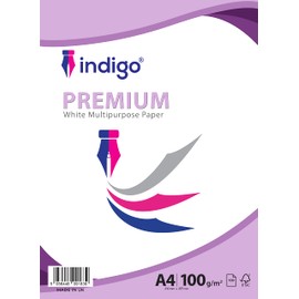 Indigo® A4 White Multipurpose Copier 100gsm Paper Pack (100 Sheets)