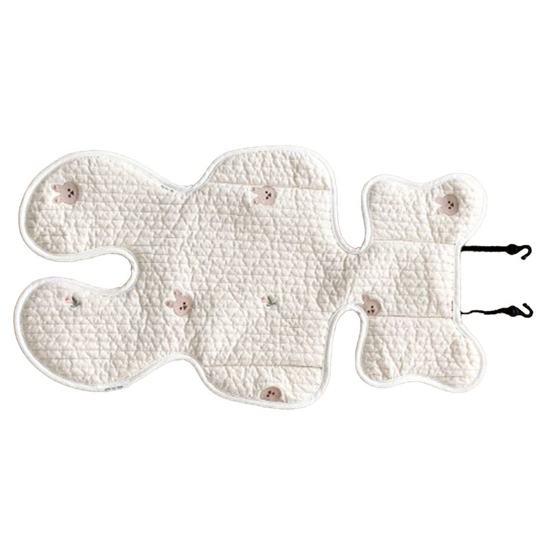 Soft Baby Stroller Seat Cushion Breathable Pure Cotton Infant Car