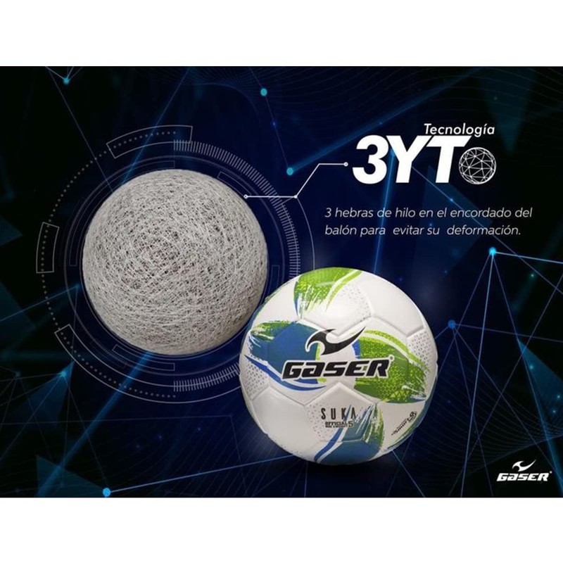 Gaser Balon de Futbol Soccer # 5 Laminado PVC suka