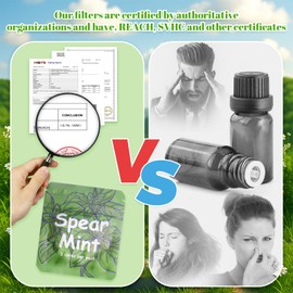 ASTOFLI Flavoured Inner Filter Packs: Spear Mint Flavoured Breathlace Tube Breathing Necklace with Resistance Filter Calm Breathlace Stop Stress Necklaces Anxiety Relief Breathe Pendant