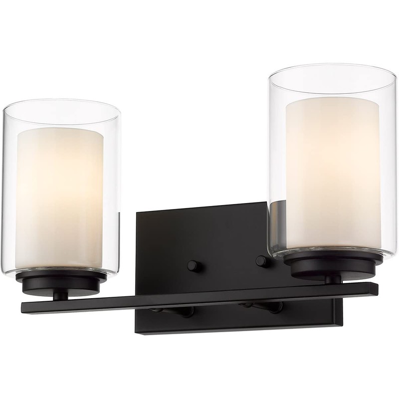 Z-Lite 2 Light Vanity 426-2V-MB, Black