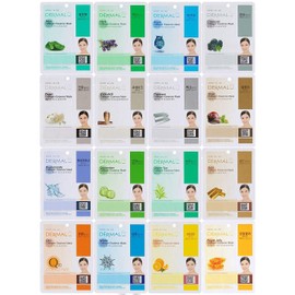 16 Combo Pack A Collagen Essence Full Face Mask Sheet - Sensitive Soothing Anti Acne Nourishing Cleansing Korean Face Mask - Natural Skin Care Spa Face Mask