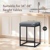 ALPHA HOME 24 Inch Counter Height Bar Stools Set of
