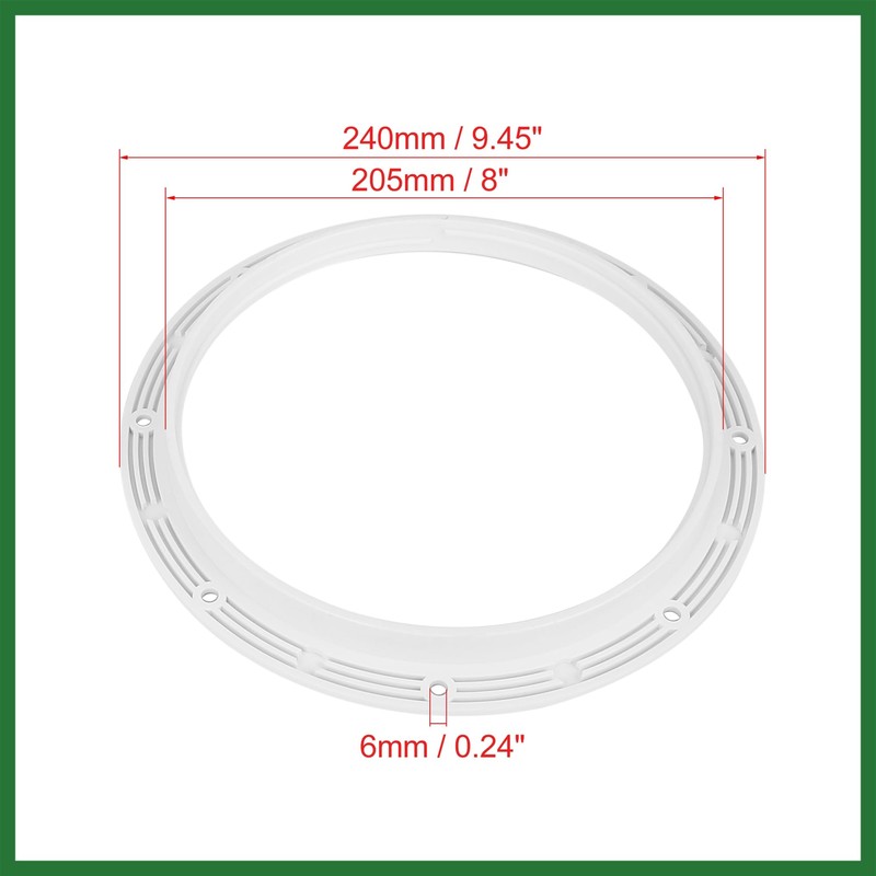 Motoforti 8" Boat White Circular Inspection Hatch Deck with Detachable