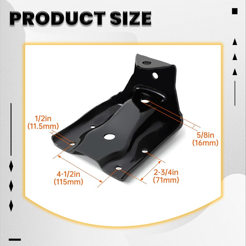 7BLACKSMITHS Rear Leaf Spring Hanger Set Compatible with 1999-2015 Chevy