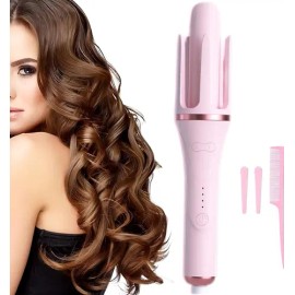 Rizadora Quanna Automática con Cerámica para Estilizar Cabello, 28 mm, Rosa                                                                           