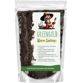 GARDENWISE Organic Worm Castings – Earthworm Castings for Plants – Premium Worm Castings Fertilizer for Nutrient-Rich Soil and Healthy Growth (4 QUARTS)