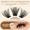 LASHVIEW Lash Clusters, Fluffy Cluster Lashes 9-18mm MIX Volume Lashes