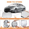 Unbranded For 2016-2024 Chevy Malibu Car Windshield Sun Shade UV