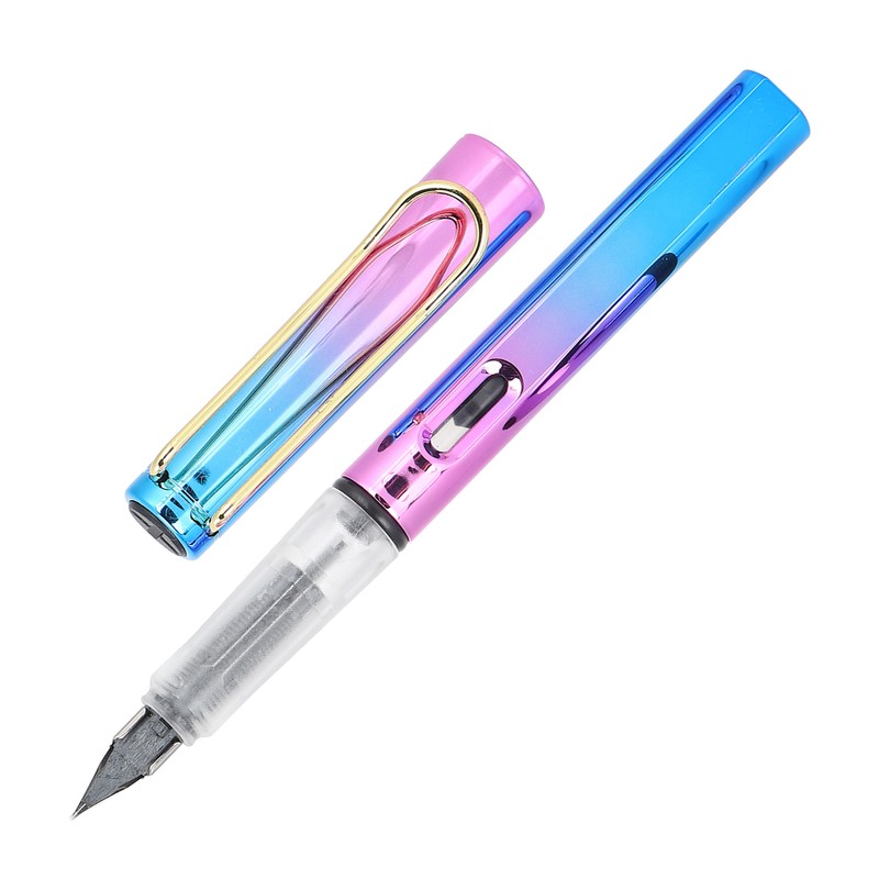 0.38mm Fountain Pen Set 2 Ink Cartridges Smooth Writing Signing