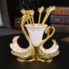 Swan Shape Dinnerware Set Light Luxury Exquisite Elegant Swan Shape