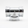 DOJA Barcelona Chrome-plated brass T-piece, 3/4 inch, brass distributor for