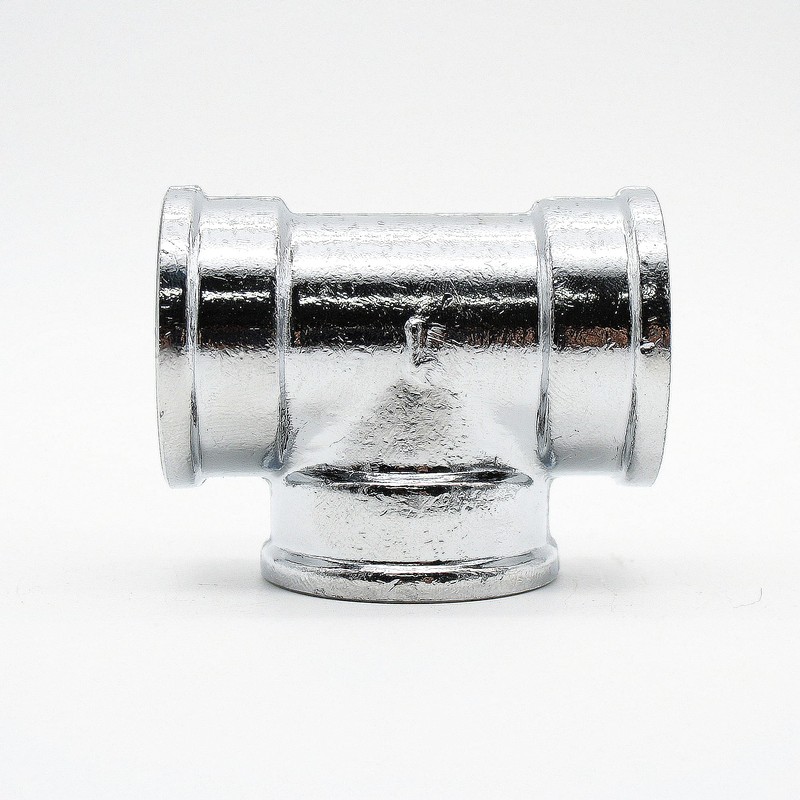 DOJA Barcelona Chrome-plated brass T-piece, 3/4 inch, brass distributor for