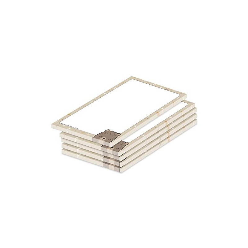 PRICARO Grizzly Bear A6 Notepad (Pack of 5)
