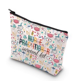 WCGXKO Nurse Practitioner Graduation Gift NP Cosmetic Bag NP Charm Gift Medical Caduceus Grad Nursing Inspirational Gifts For NP (Nurse Practi1)