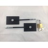 Black Refrigerator Door Lock with Padlock