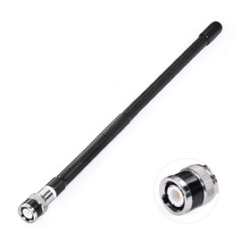Bingfu CB Aerial Antenna 27MHz BNC Male Connector Soft Whip CB Antenna Portable Compatible with Cobra Midland Uniden Maxon Radio Shack Portable Handheld CB Radio Mobile Radio Police Radio Scanner