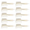 10pcs Z Shaped Wide Tooth Comb Stylish Portable Double Sided