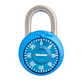 Master Lock Locker Lock, Combination Lock for Gym and School Locker, Blue, 1528D