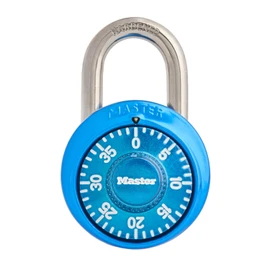 Master Lock Locker Lock, Combination Lock for Gym and School Locker, Blue, 1528D