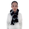 Lina & Lily Elastic Ruffle Faux Fur Women's Winter Pull-through