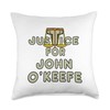 Justice for John O'Keefe Throw Pillow