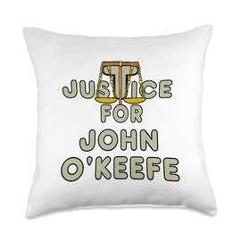 Justice for John O'Keefe Throw Pillow