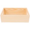 Tofficu Small Solid Wood Desktop Storage Box Multi Use Wooden