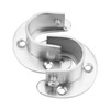 2 Pack Flange Rod Holder, Closet Rod Bracket End Supports
