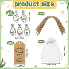 Minatee 50 Set Baby Shower Nail Clipper and Bottle Opener Baby Shower Favors for Guest Gift for Gender Reveal (Forest)