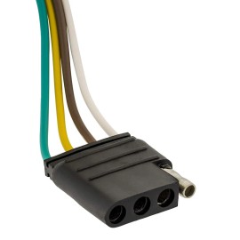 Aftermarket Products 2ft Trailer Light Wiring Harness Extension 4-Pin Plug 18 AWG Flat Wire Connector
