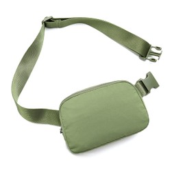 Fanny Belt Bag Waist Pack Crossbody Bags Bum Bag for Running Hiking Travel Workout Adjustable Strap for Women, green, 20.5 x 5 x 14 centimeters, Fashion