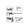 Digital Vernier Caliper, 150mm Caliper with Stainless Steel, Inch Millimeter