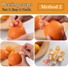 ZEACCT 10 Pieces Orange Peeler Set, Round Orange Peeler, Plastic