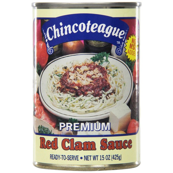 Chincoteague Seafood Red Clam Sauce, 15-Ounce Cans (Pack of 12)