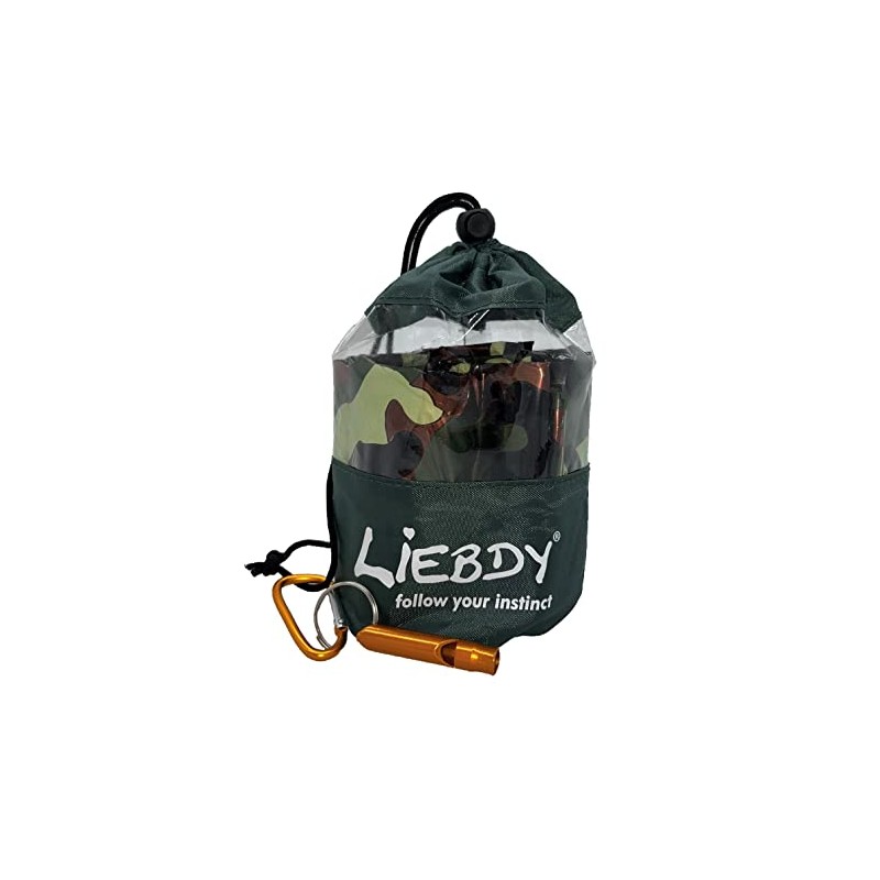 Liebdy® Waterproof Emergency Sleeping Bag - Camouflage - with Survival