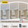 ykolupty Mini Chandelier Modern Crystal Pendant Light LED Dimmable Crystal